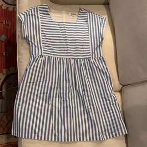 Blue striped Listicle dress with pockets